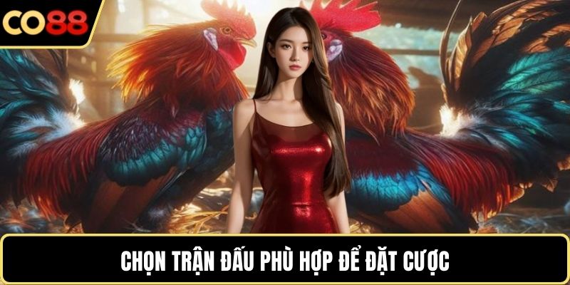 Chọn trận đấu phù hợp để đặt cược