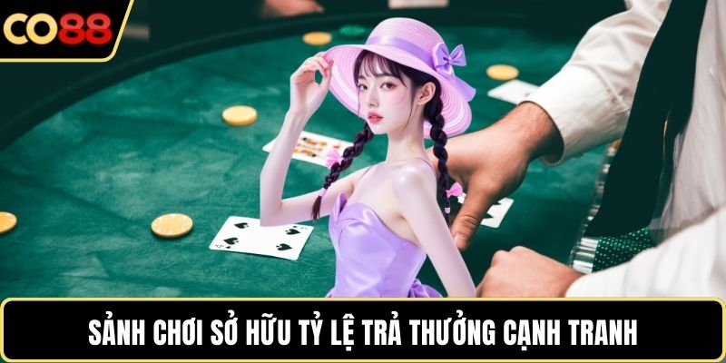 Sảnh chơi sở hữu tỷ lệ trả thưởng cạnh tranh